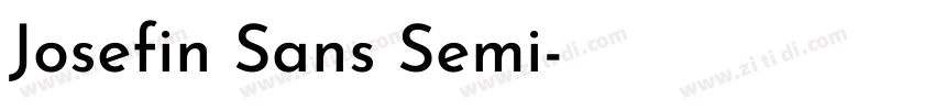 Josefin Sans Semi字体转换